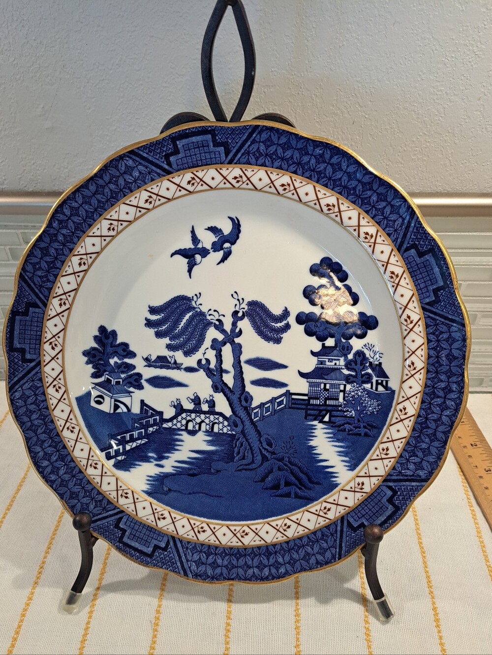Royal Doulton Dinner Plate Real Old Willow Majestic Collection 10.5"